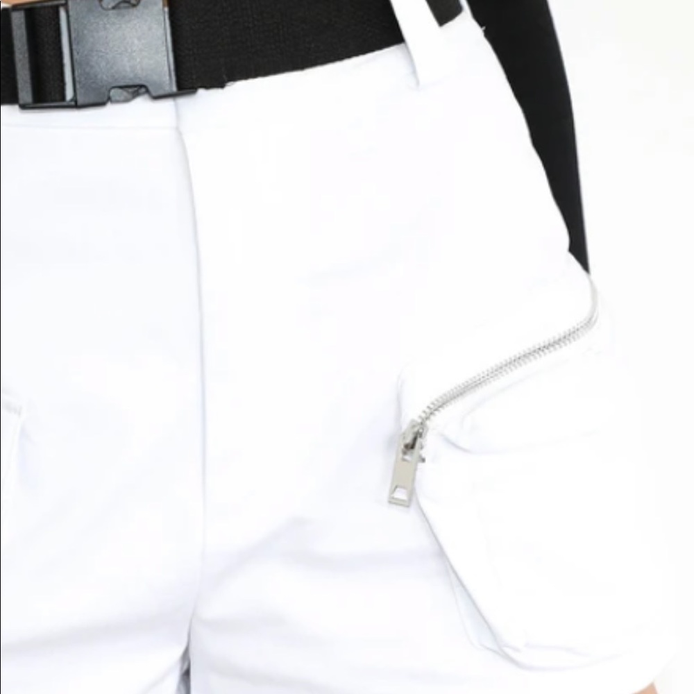 I.AM.GIA Edam Belted Utility Short - White - Picture 4 of 12